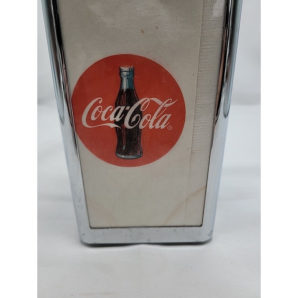 Vintage Coca Cola "Always Cool" 1994 napkin dispenser Polar Bear New But Read - Picture 4 of 16
